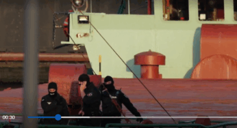 Spezialeinheiten stürmen Frachtschiff vor Kiel